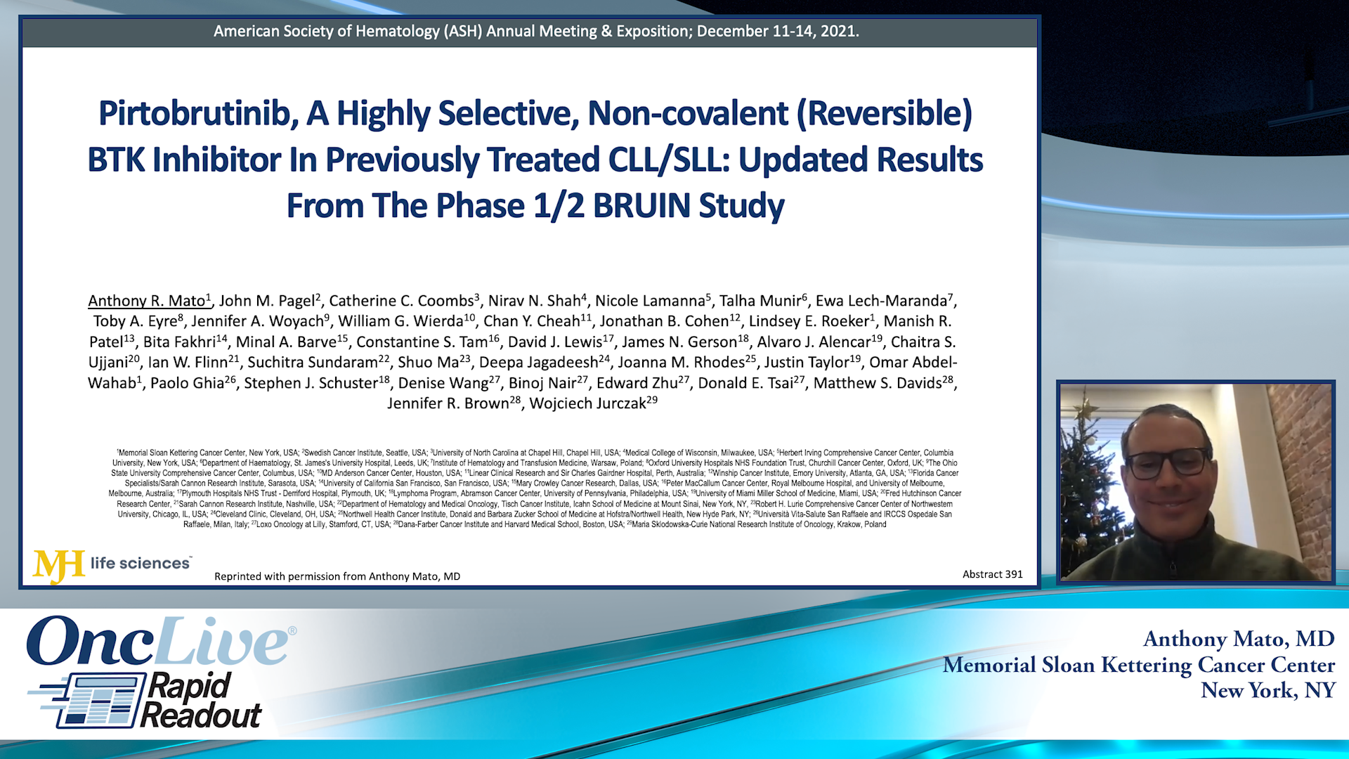 Rapid Readout: Pirtobrutinib, A Highly Selective, Noncovalent (Reversible) BTK Inhibitor In Previously Treated CLL/SLL: Updated Results From The Phase 1/2 BRUIN Study