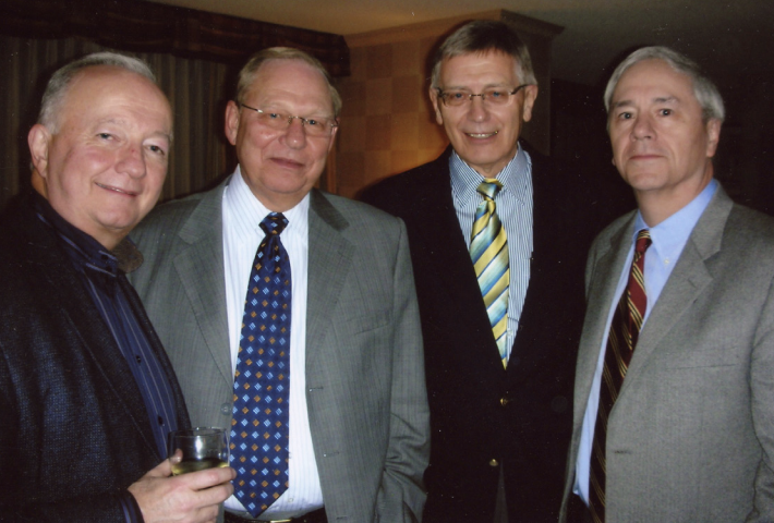 Gershenson with his fellow Gynecologic Oncology editors, from left, Larry J. Copeland, MD; William J. Hoskins, MD; and Karl C. Podratz, MD.