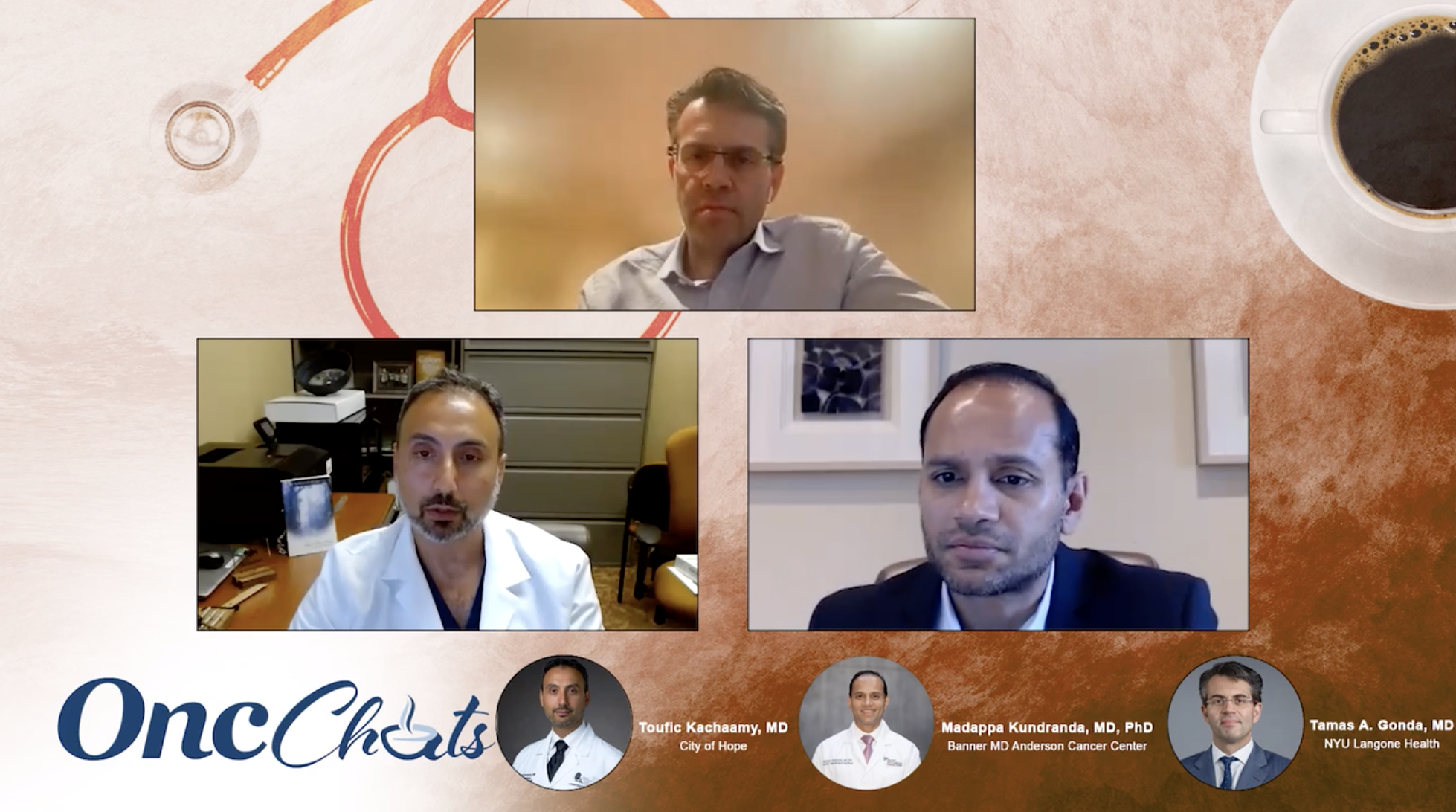 In this sixth episode of OncChats: Leveraging Endoscopic Ultrasound in Pancreatic Cancer, Toufic A. Kachaamy, MD, Madappa Kundranda, MD, PhD, and Tamas A. Gonda, MD, briefly discuss pancreatic cancer ablation and immune modulation.