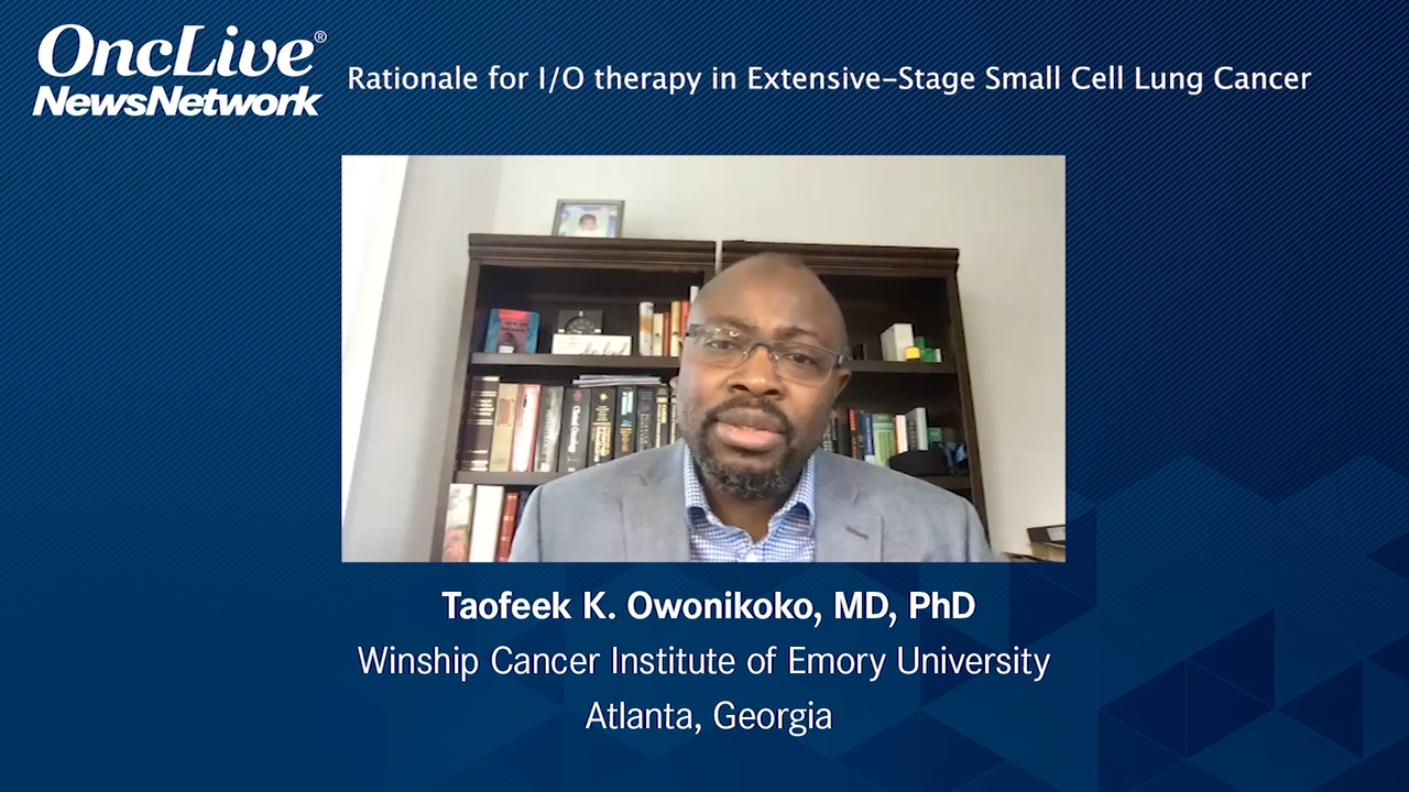 Rationale for I/O therapy in Extensive-Stage Small Cell Lung Cancer