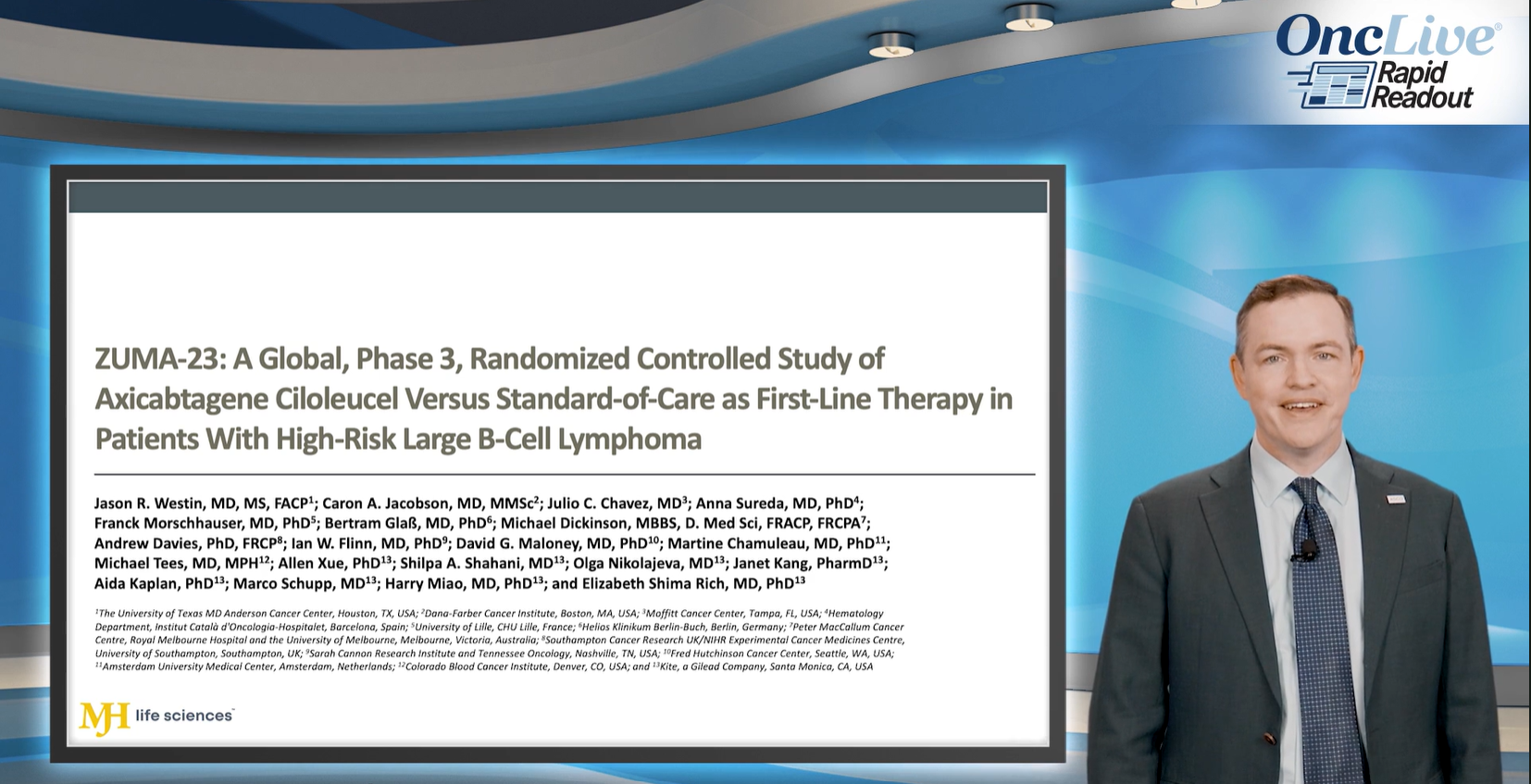 ZUMA-23: A Global, Phase 3, Randomized Controlled Study of Axicabtagene Ciloleucel Versus Standard-of-Care as First-Line Therapy in Patients With High-Risk Large B-Cell Lymphoma
