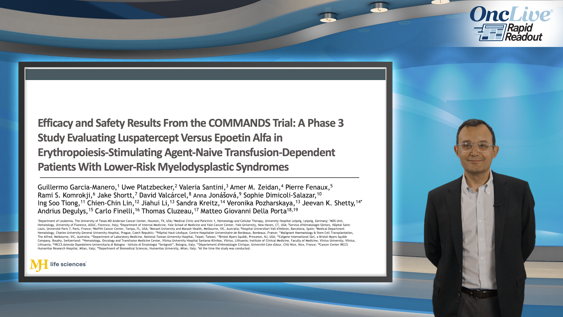 Efficacy and Safety Results From the COMMANDS Trial: A Phase 3 Study Evaluating Luspatercept Versus Epoetin Alfa in Erythropoiesis-Stimulating Agent-Naive Transfusion-Dependent Patients With Lower-Risk Myelodysplastic Syndromes