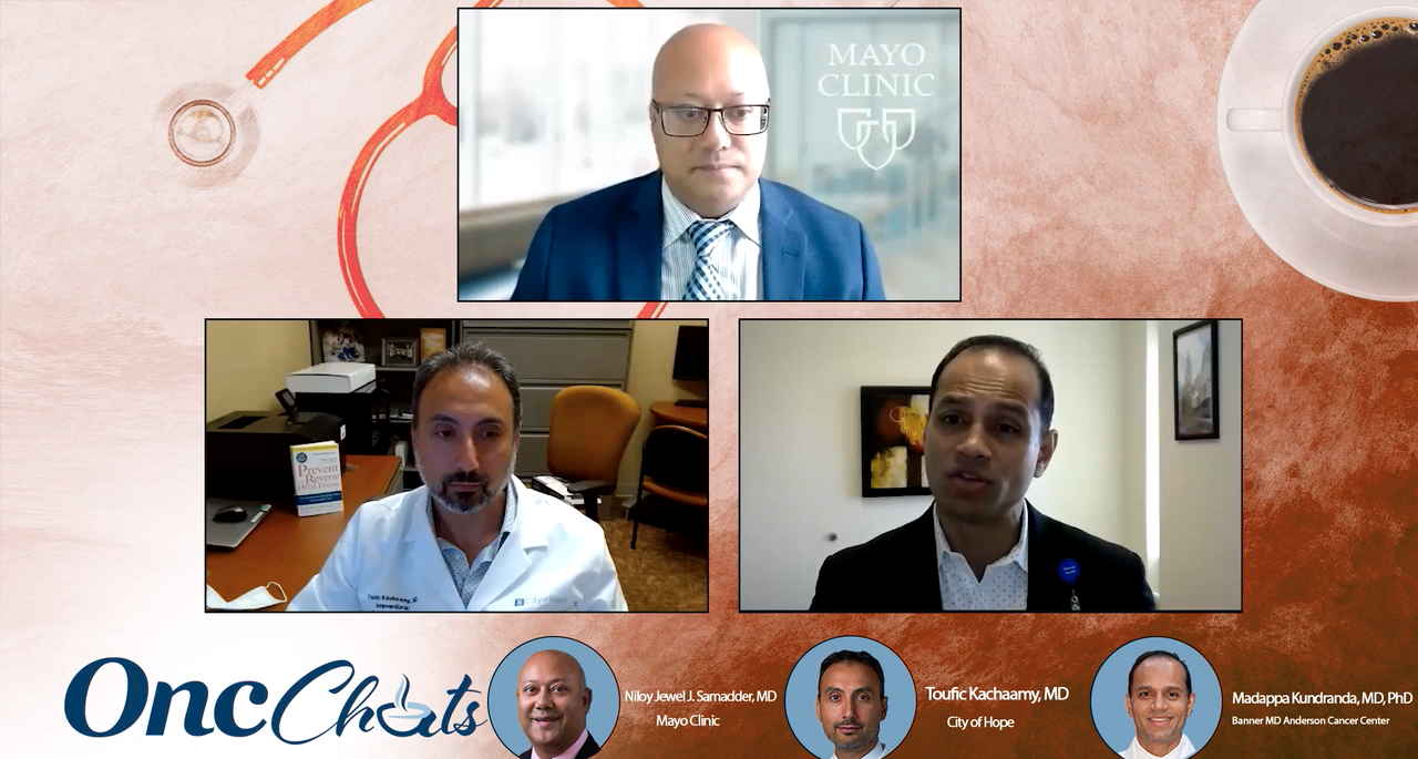 In this seventh episode of OncChats: Examining the Promise of Multicancer Early Detection Tests, Toufic A. Kachaamy, MD, Madappa Kundranda, MD, PhD, and Niloy Jewel J. Samadder, MD, discuss the data that are still needed to inform optimal utilization of multicancer early detection tests and their potential cost effectiveness.