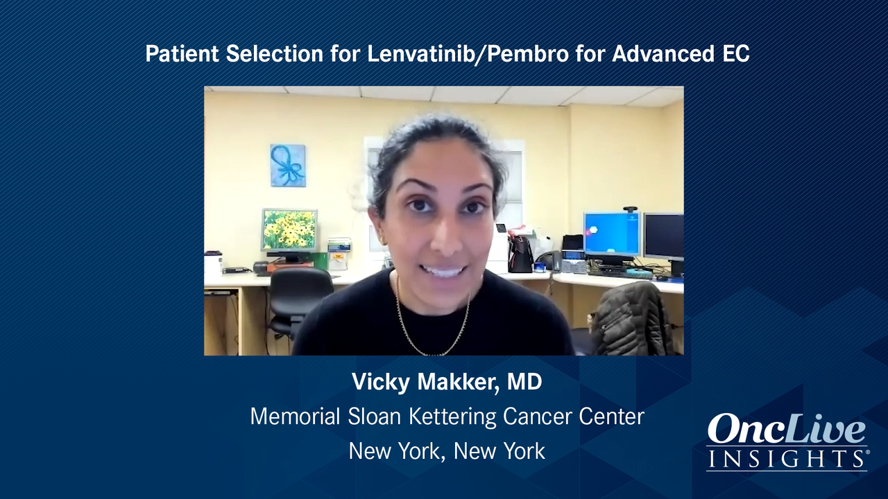 Patient Selection for Lenvatinib-Pembrolizumab for Advanced EC