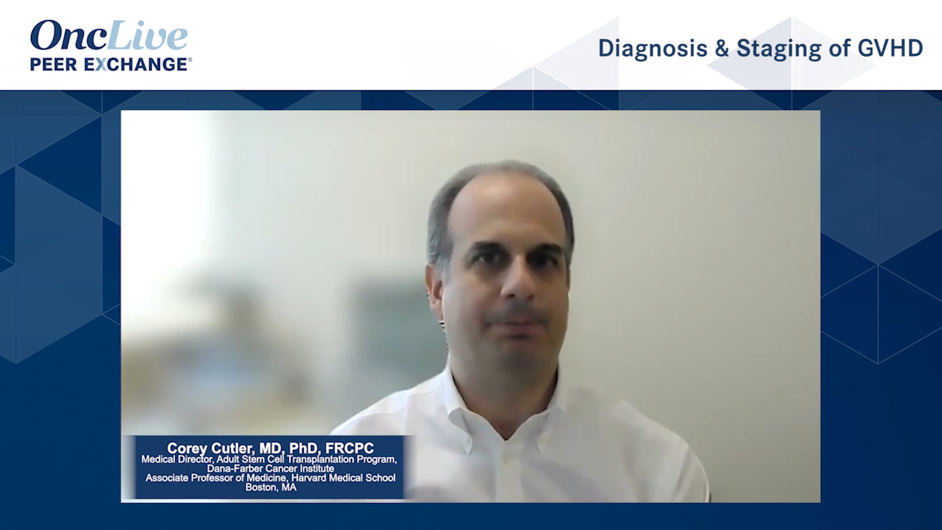 Diagnosing & Staging of GVHD