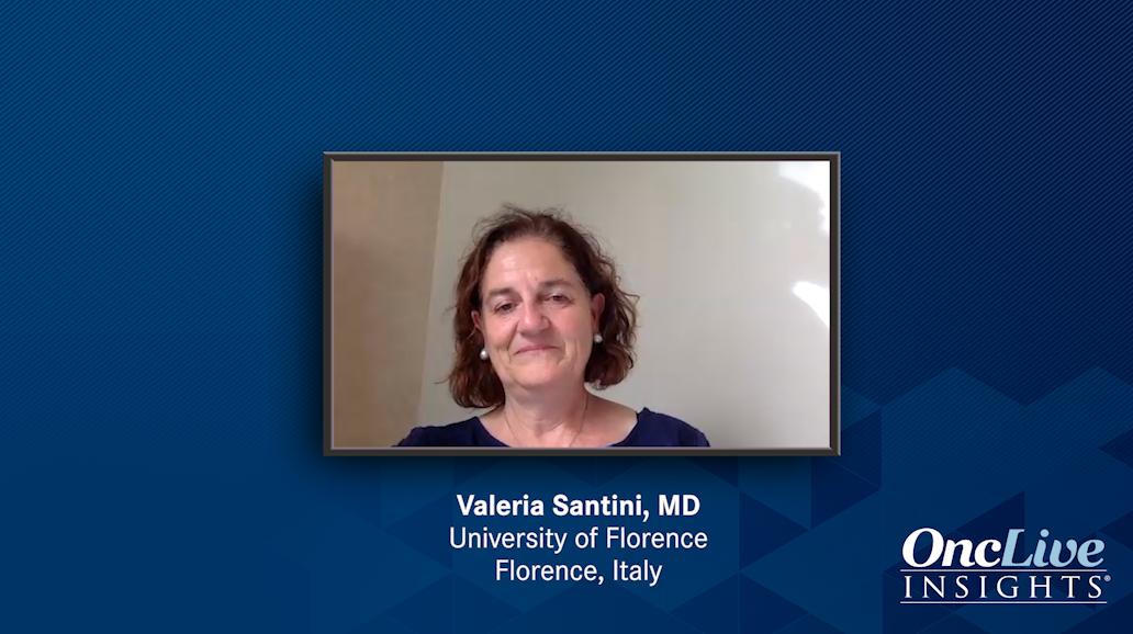 Valeria Santini, MD, an expert on myelodysplastic syndrome