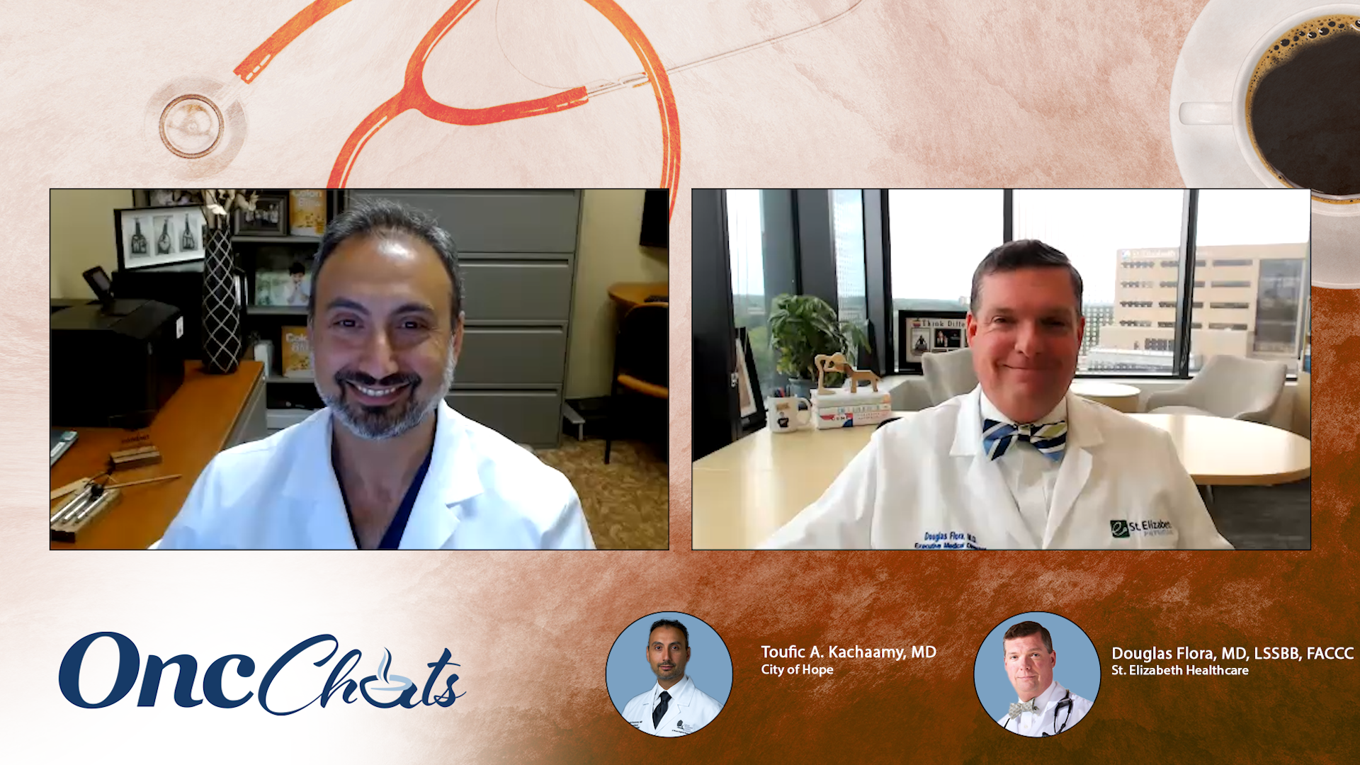 In this series of OncChats: Assessing the Promise of AI in Oncology, Toufic A. Kachaamy, MD, of City of Hope, and Douglas Flora, MD, LSSBB, FACCC, of St. Elizabeth Healthcare, discuss the latest updates with leveraging artificial intelligence in the field of oncology.