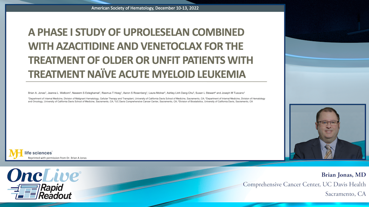 A Phase I Study of Uproleselan Combined with Azacitidine and Venetoclax for the Treatment of Older or Unfit Patients with Treatment Naïve Acute Myeloid Leukemia