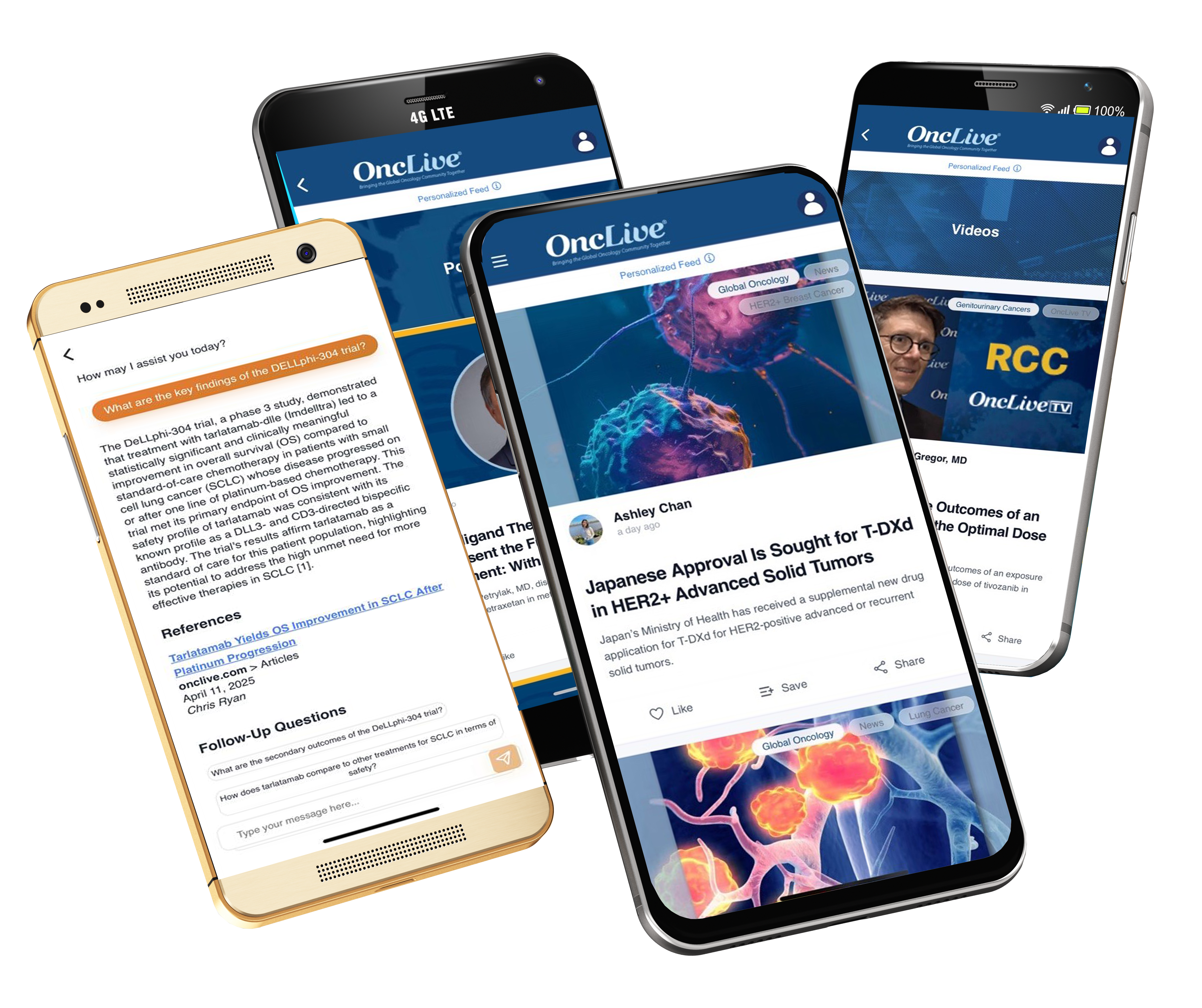 OncLive App on Mobile Phone