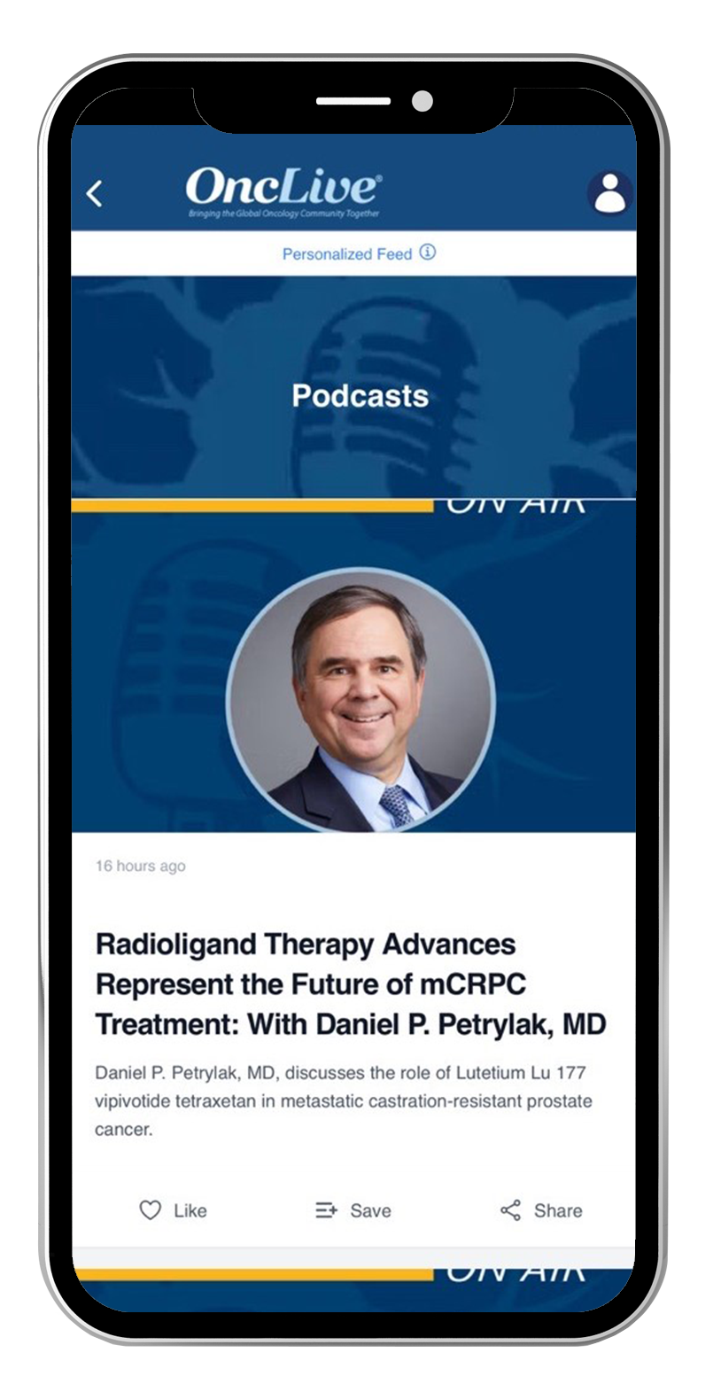 OncLive App on Mobile Phone